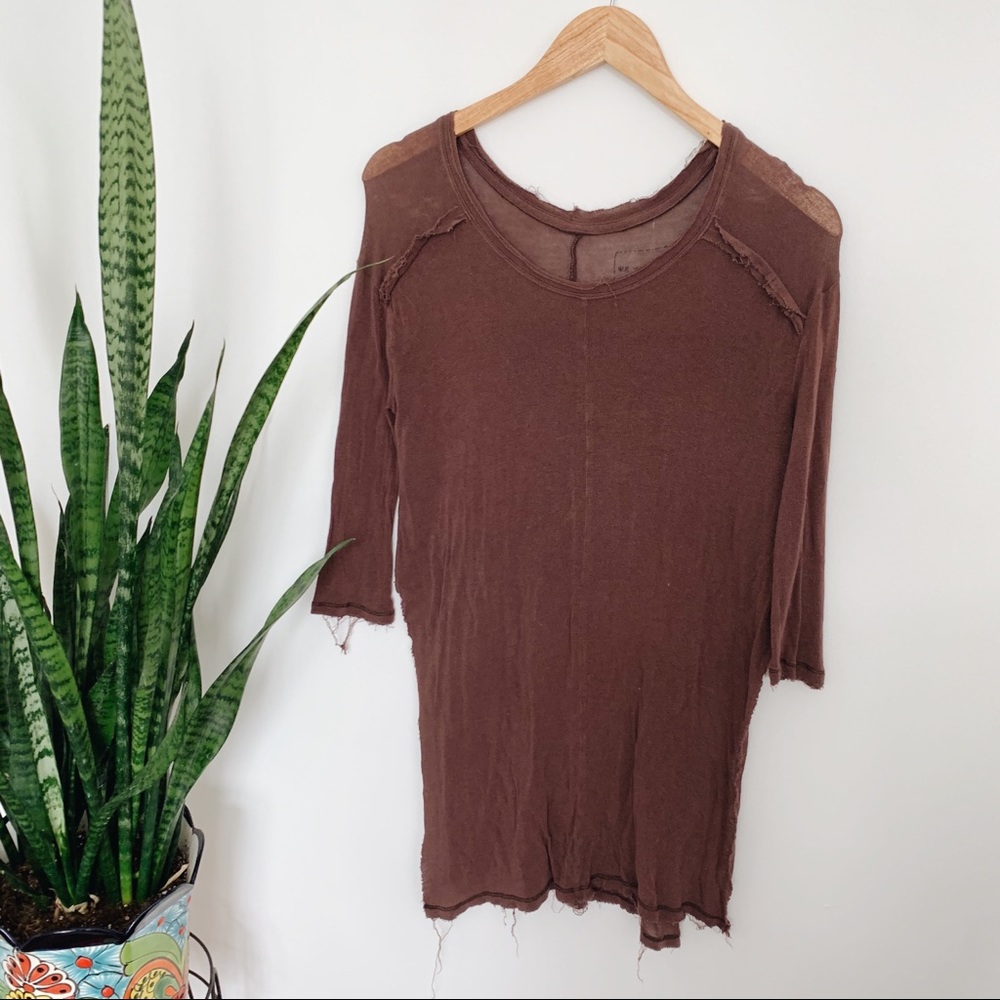 FREE PEOPLE We The Free Layering Top Brown XS